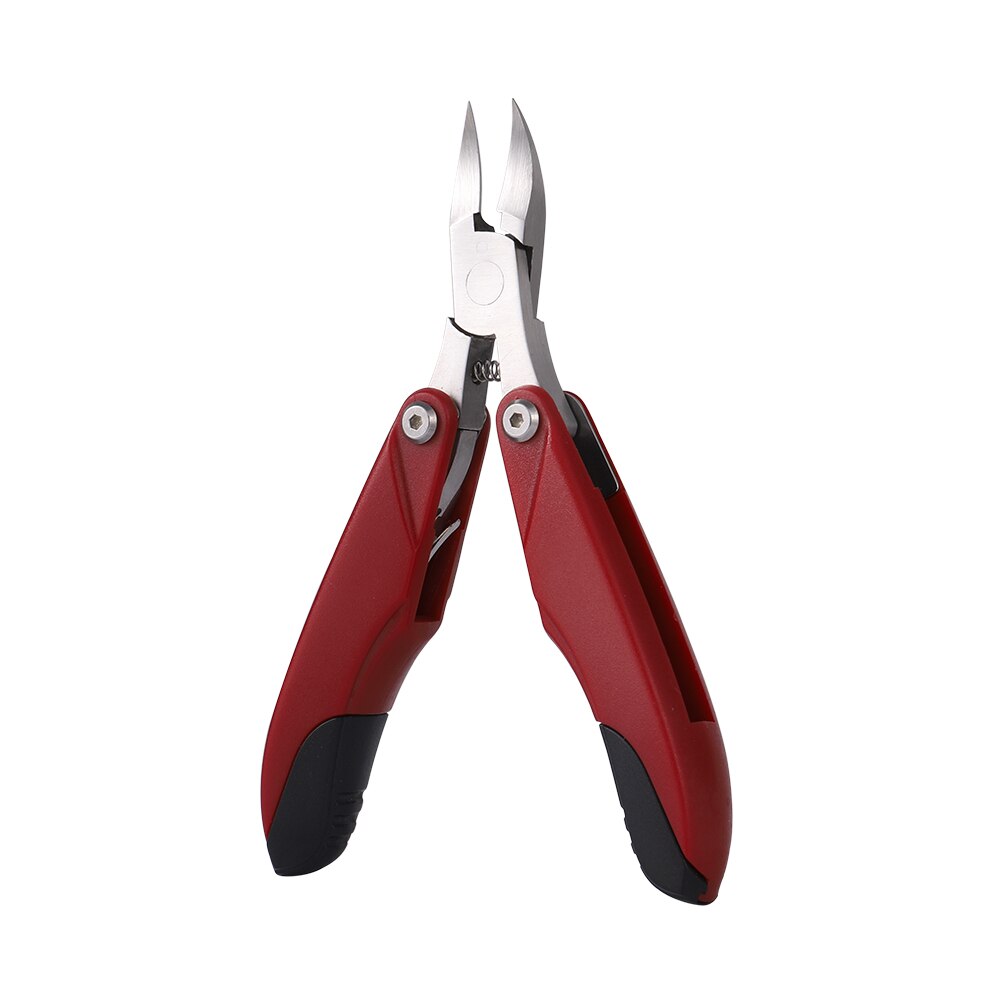 3 in1 Toe Clippers Cutter Spoon Shaped Toenail Cleaning Tool Toenail File Cutters Dead Skin Dirt Remover Podiatry Pedicure Care: Red