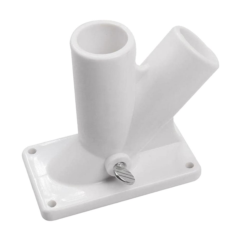Terrassebeslag flagstang holder kraftigt vægbeslag abs base universal have to positioner med skruer display stander