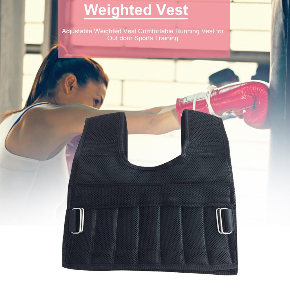 5kg 20kg 60kg Weighted Vest Adjustable Loading Weight Jacket Exercise Boxing Training Waistcoat Weightloading Vest