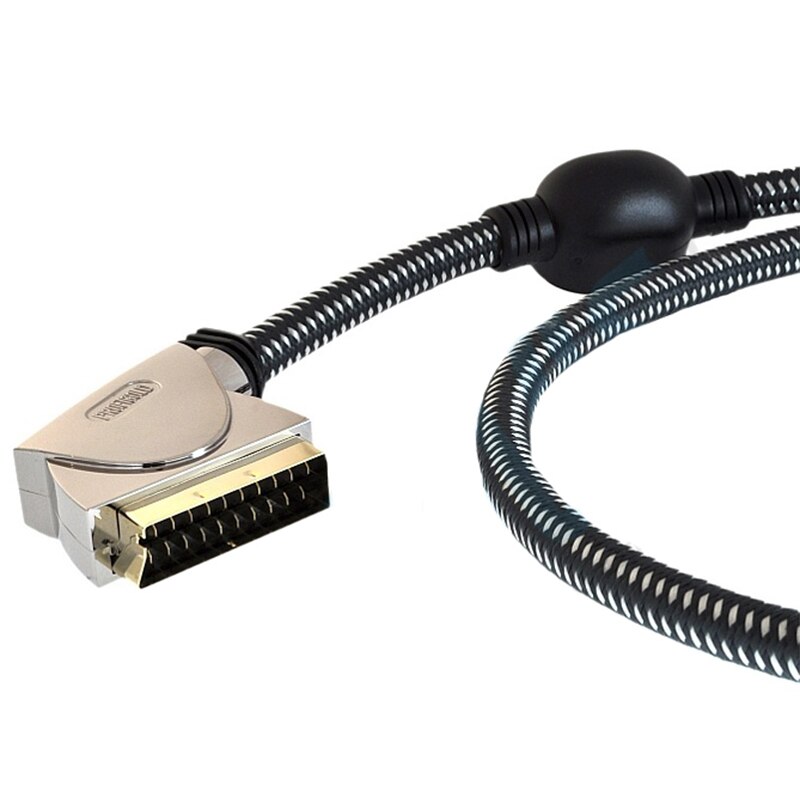 Profigold Hebben De Productie Oxypure PGV7000 Metalen Goud Getipt Premİum Scart Scart Kabel 1.5 Mt