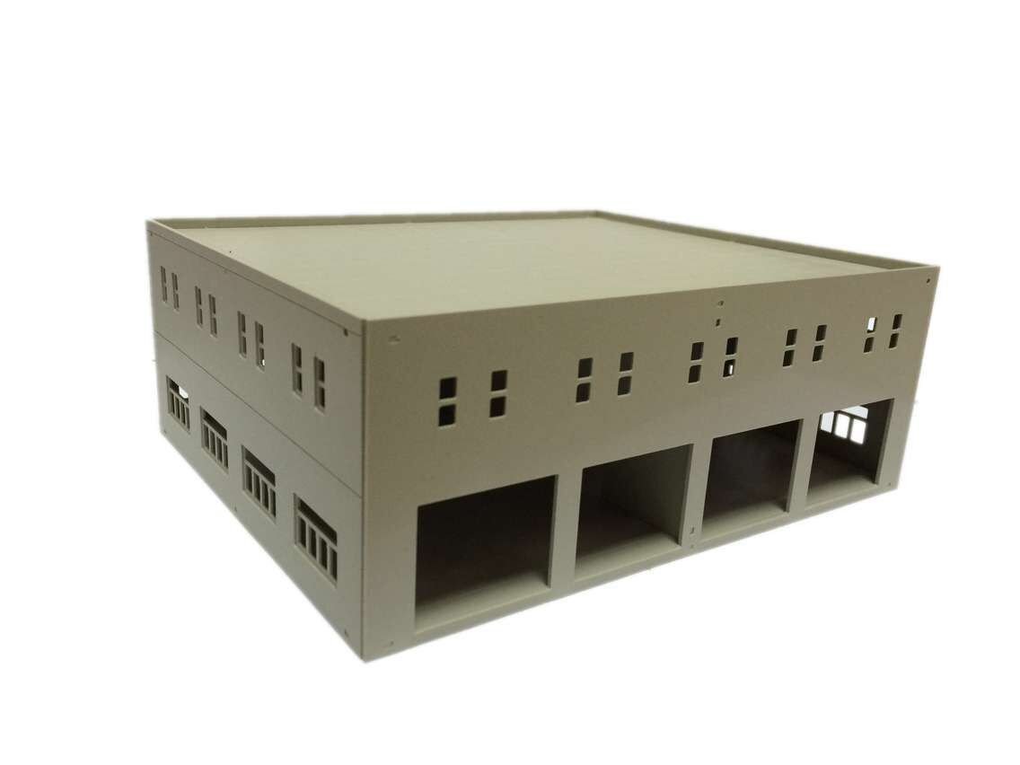 Outland Models Spoorweg Indeling Locomotief Schuur/Motorhuis (2-Stall) 1:87 HO Schaal