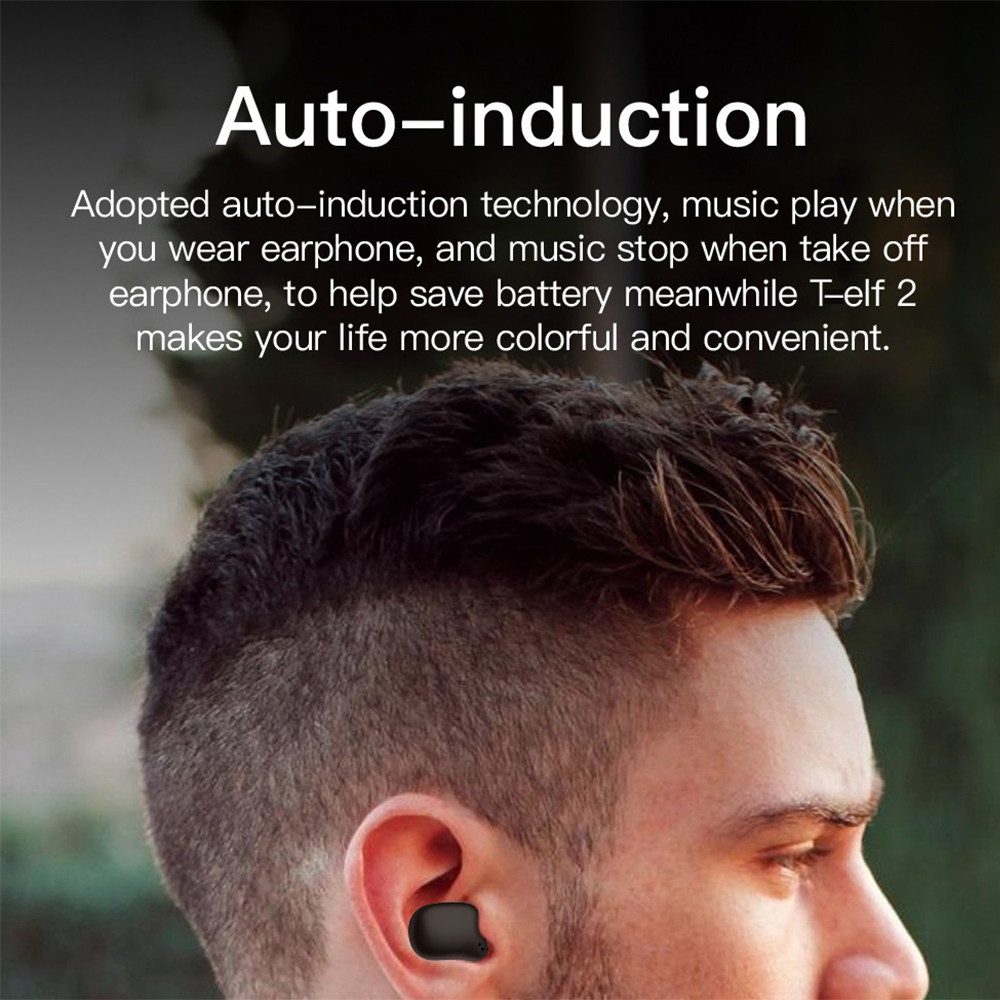 Original Bluedio T-Elf 2 TWS Kopfhörer Drahtlose Bluetooth 5,0 berühren Kontrolle Wasserdichte in-ohr Sport Ohrhörer für iOS Android