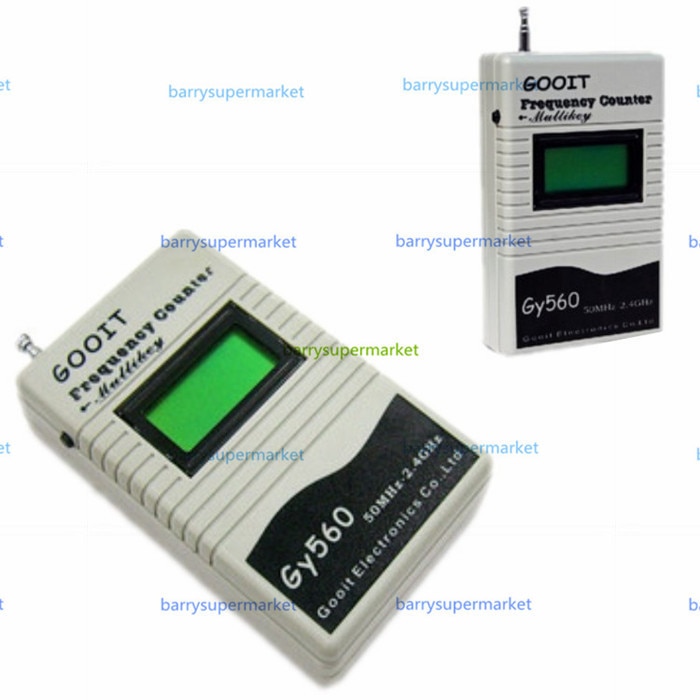 GY560 Frequenz Meter Zähler Tester für Zwei-Weg Radio Transceiver GSM 50MHz-2,4 GHz 7 Ziffer LCD Anzeige mit Signal Meter