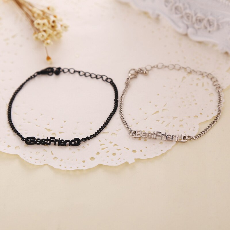 Vrouwen Beste Vriend Oneindige Partners Charm Bangle Armbanden Legering Hand Ketting Fijne Sieraden HSJ88