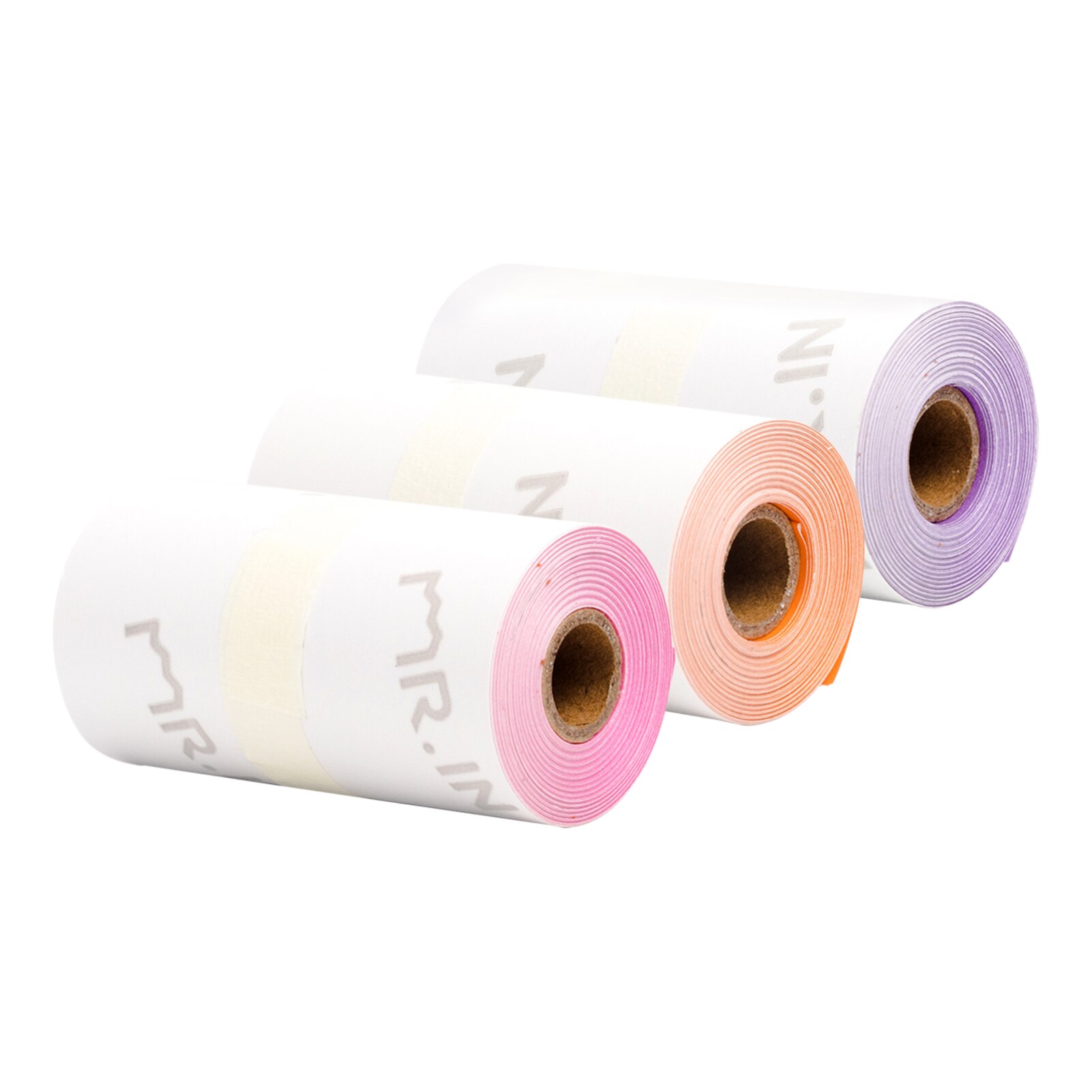 3 Rolls Self-Adhesive Thermal Paper Black on Red Heart Red Background 53mm*3.5m Compatible with Phomemo M02/M02S Thermal Printer
