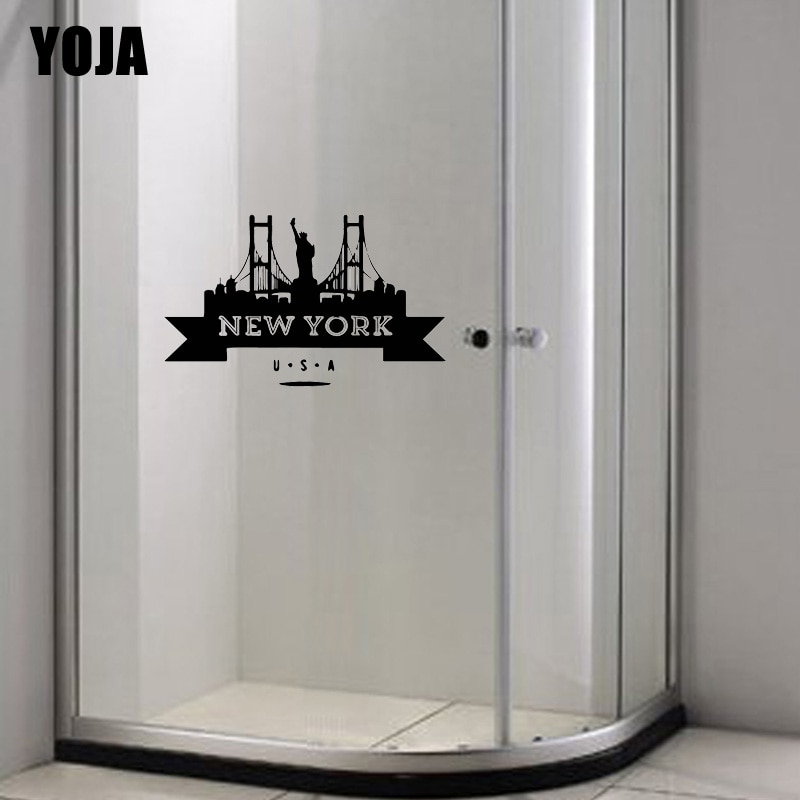 Yoja 15X24.2Cm York Decals Decoratie Badkamer Glas Home Muursticker G2-0457