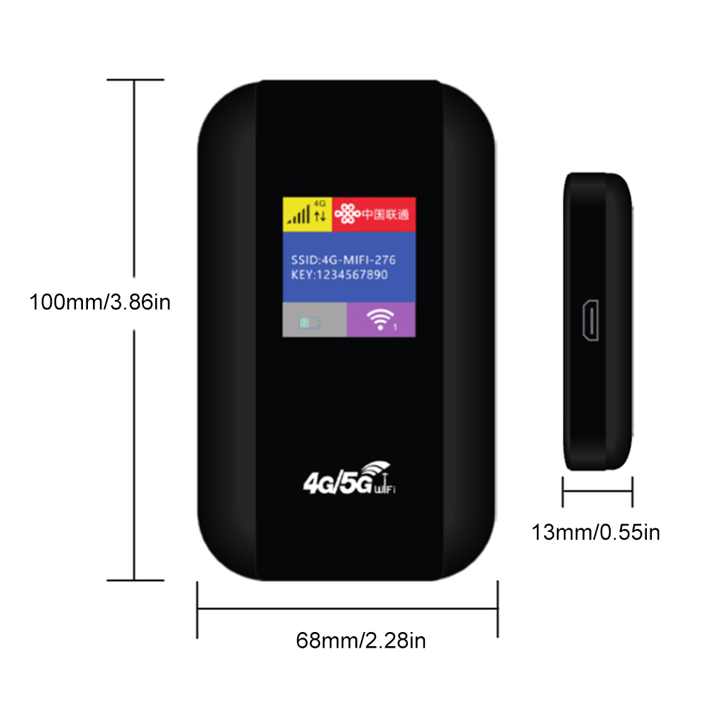 Przenośny kieszonkowy 4G Router wi-fi 150Mbps Router wi-fi Modem 2100mAh MiFi z gniazdo karty Sim szerokim zasięgiem do podróży na zewnątrz