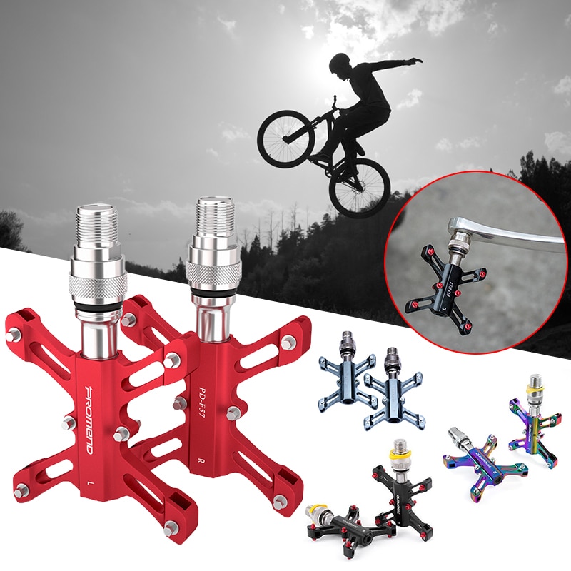 Promend PD-F57 Bicycle Pedals A Pair Of Palin Quick Release Pedals Folding Bike Riding Bearing Pedals MTB Flat Bike Pedals