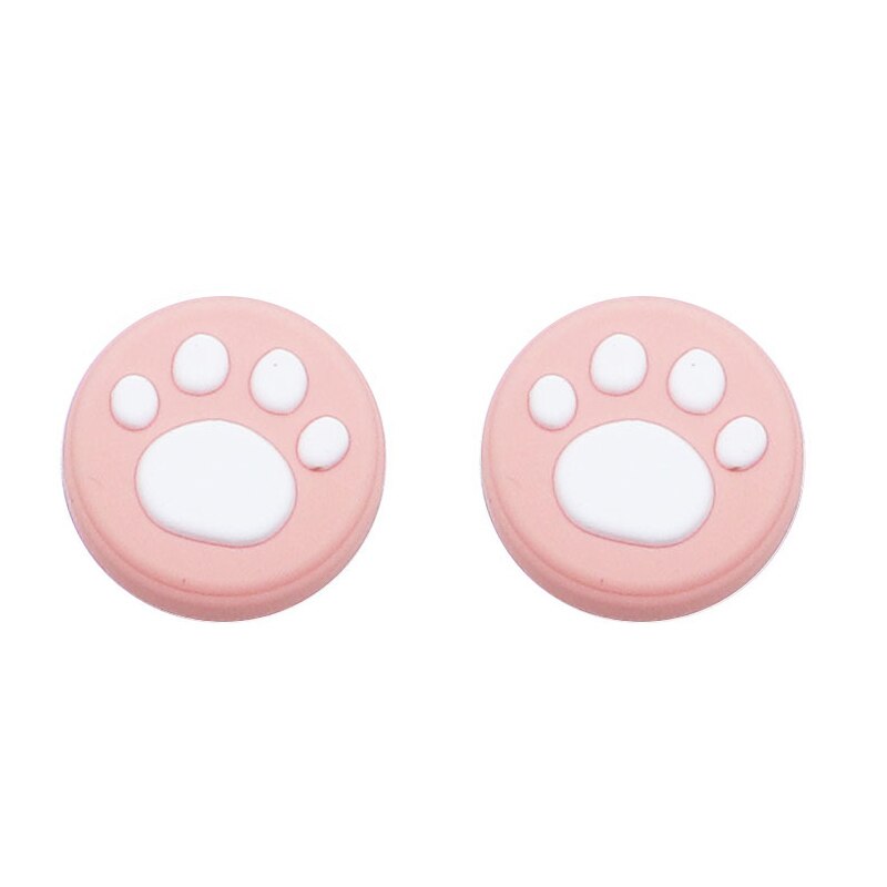 2PCS Lovely Cat Paw Thumb Stick Grip Cap Joystick Cover For Nintendo Switch NX Lite Joy-Con Controller Gamepad Thumbstick Case: 13