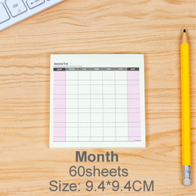 Cute Kawaii Weekly Monthly Work Planner Book Diary Agenda Dokibook For Kids School Supplies: Month