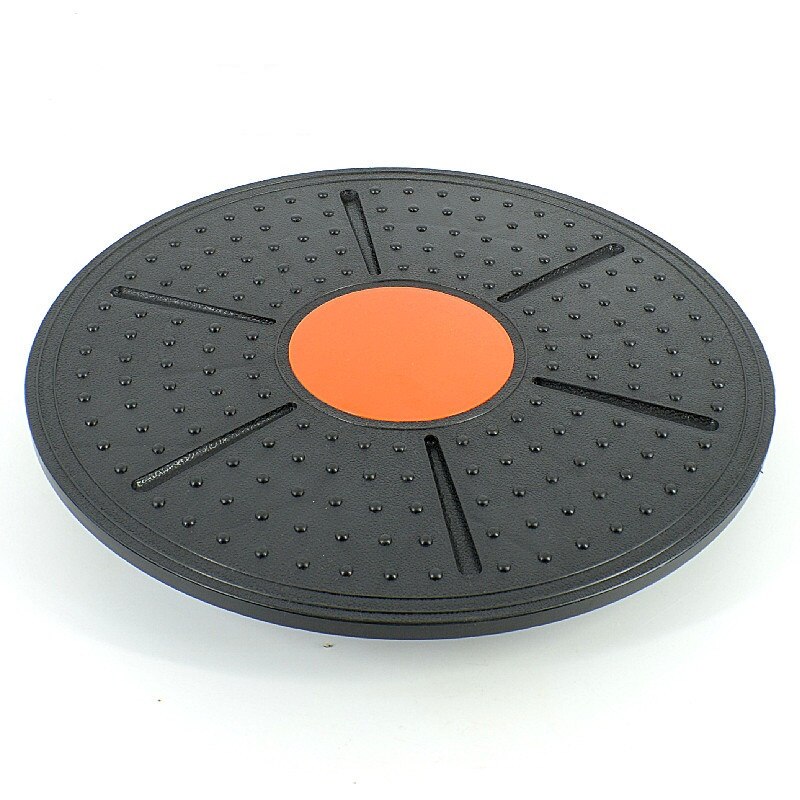 Balansbräda skiva 360 graders rotation massage runda plattor bräda gym abs vrida träningsapparat fitnessutrustning bärande: Orange