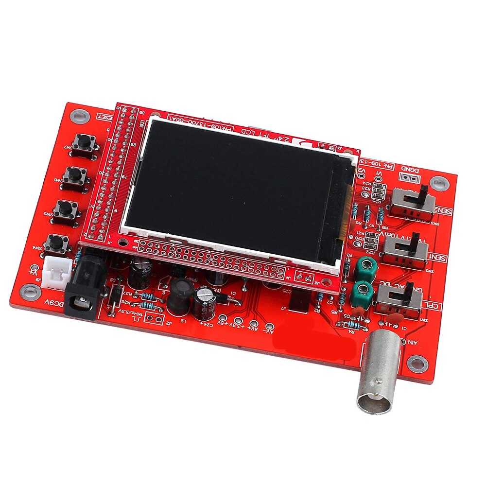 DSO138 DS0138 2.4 "TFT kieszonkowy oscyloskop cyfrowy ręczny akryl DIY dla DSO138 w pełni zmontowany