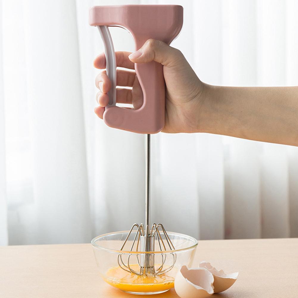 Hand Kleine Semi-Automatische Eiklopper Meel Mixer 304 Ei Gadgets Zelf Keuken Draaien Manual Klop Gereedschap Roerder Staal C5z6