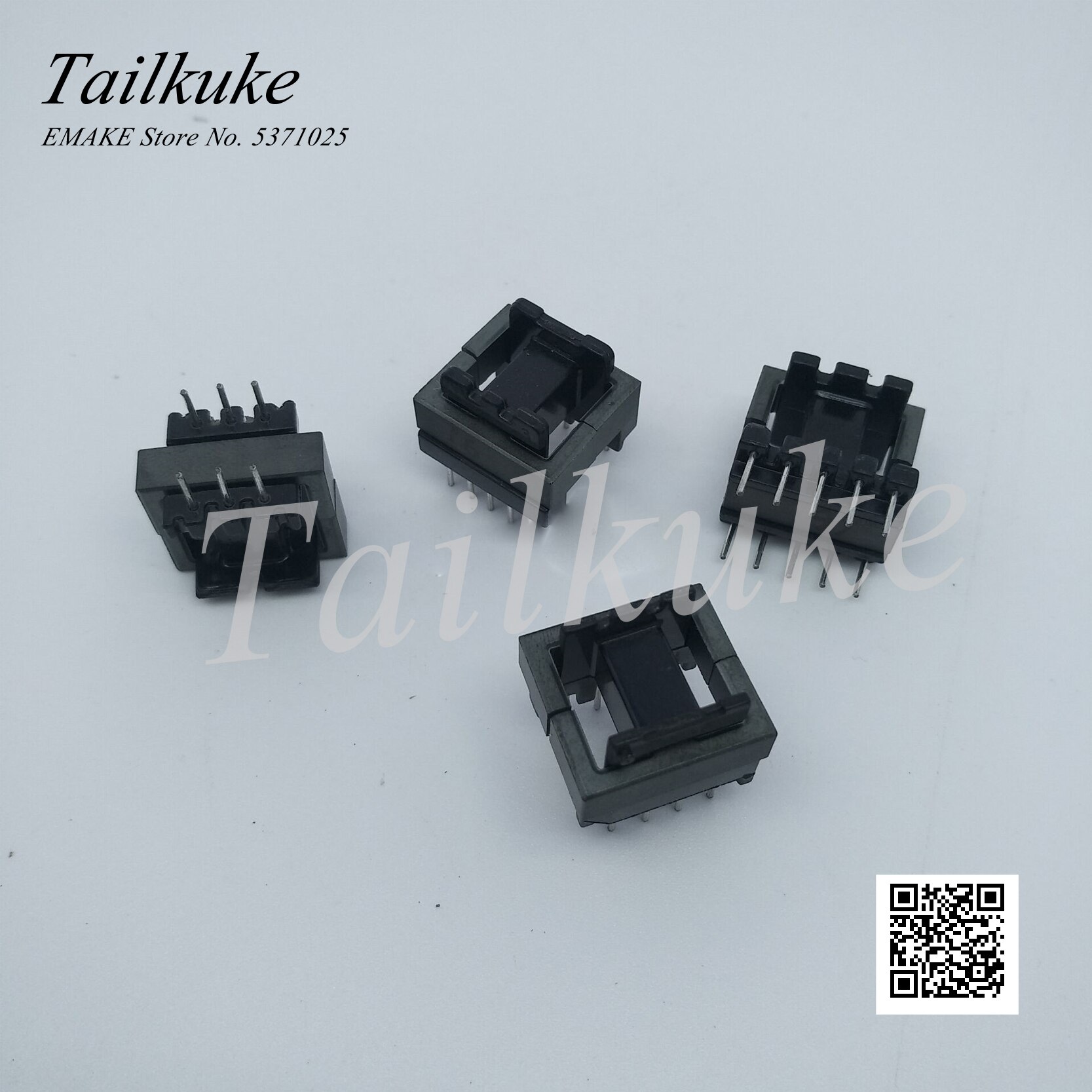 10sets/lot EE16 Magnetic Core Supporting Bakelite Skeleton Horizontal 4 4 Complete Set EE16 Ferrite Core PC40 Transformer Core