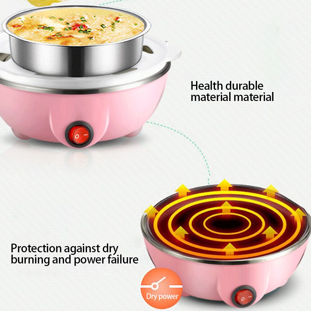 220V 350W Multifunction household Kitchen Mini Portable Multifunctional Double Layer Egg Cooker Boiler Boiled egg boiler steamer
