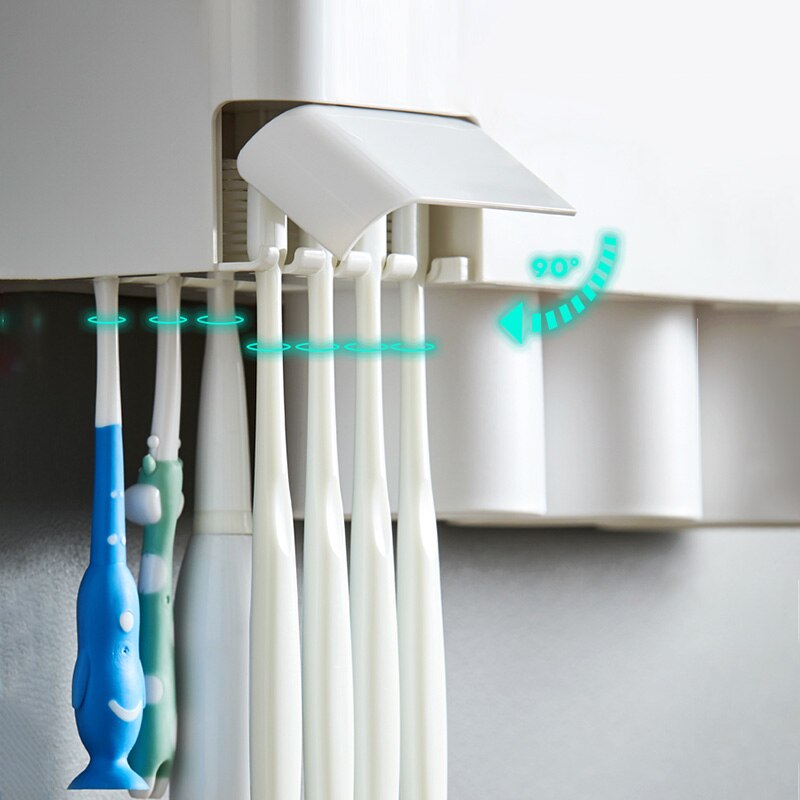 Magnetic Toothbrush Holder Automatic Toothpaste Di... – Grandado