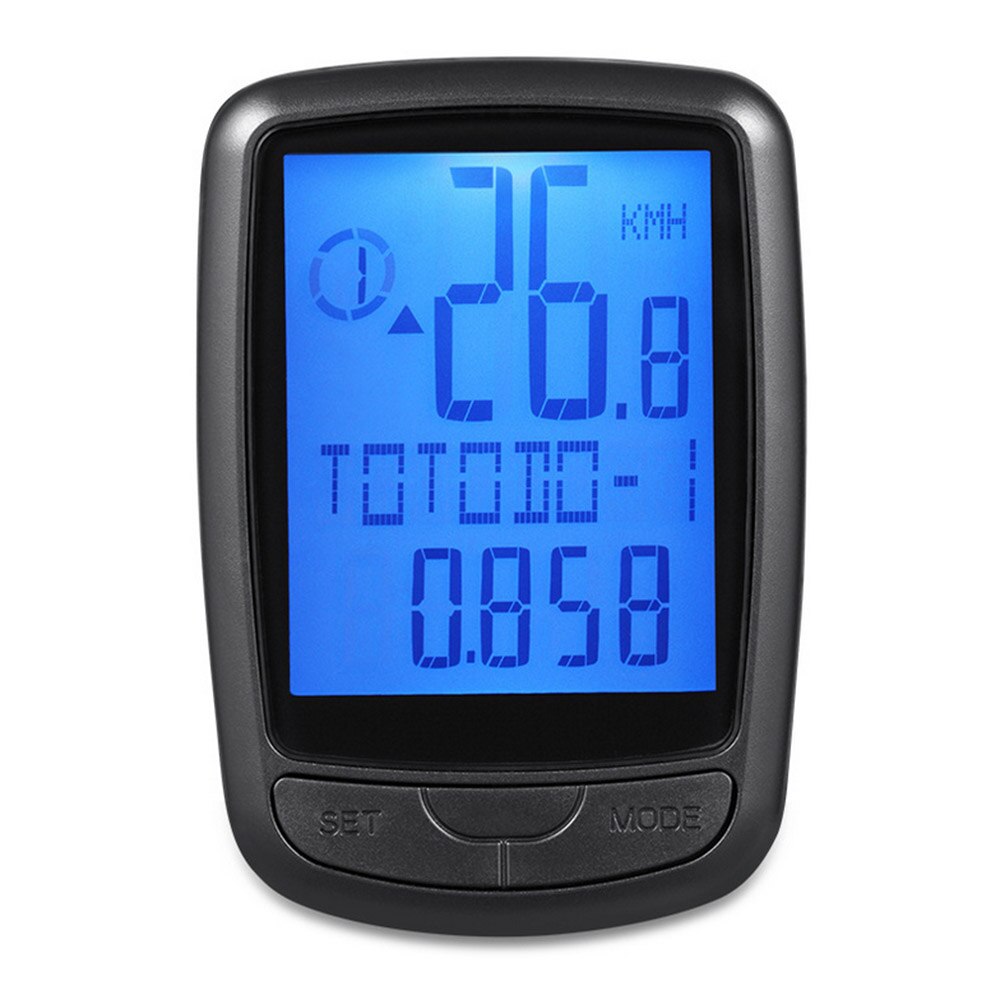 Wireless Bicycle Computer 9Language Speedometer LE... – Grandado