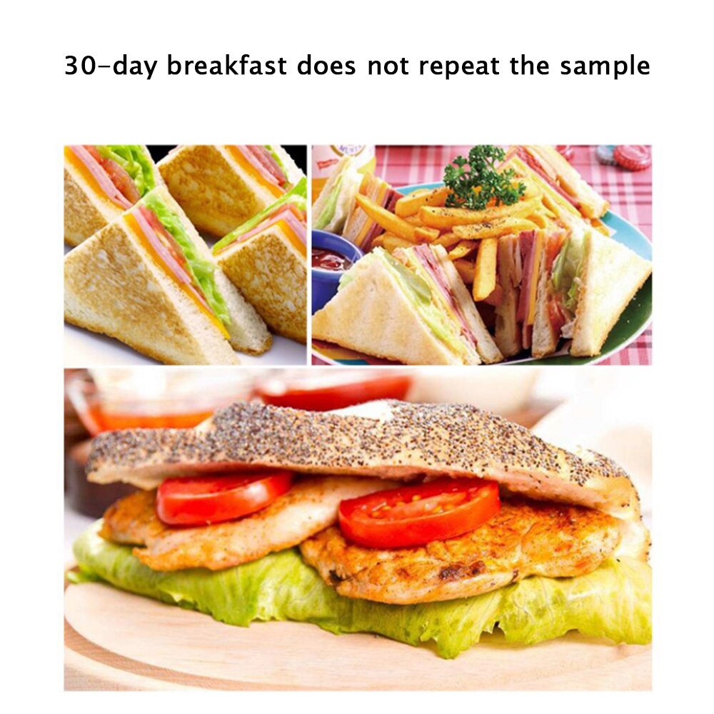 Elektrisk mini sandwich maker grill panini non-stick panne vaffel brødrister kake frokost maskin grill biff stekeovn