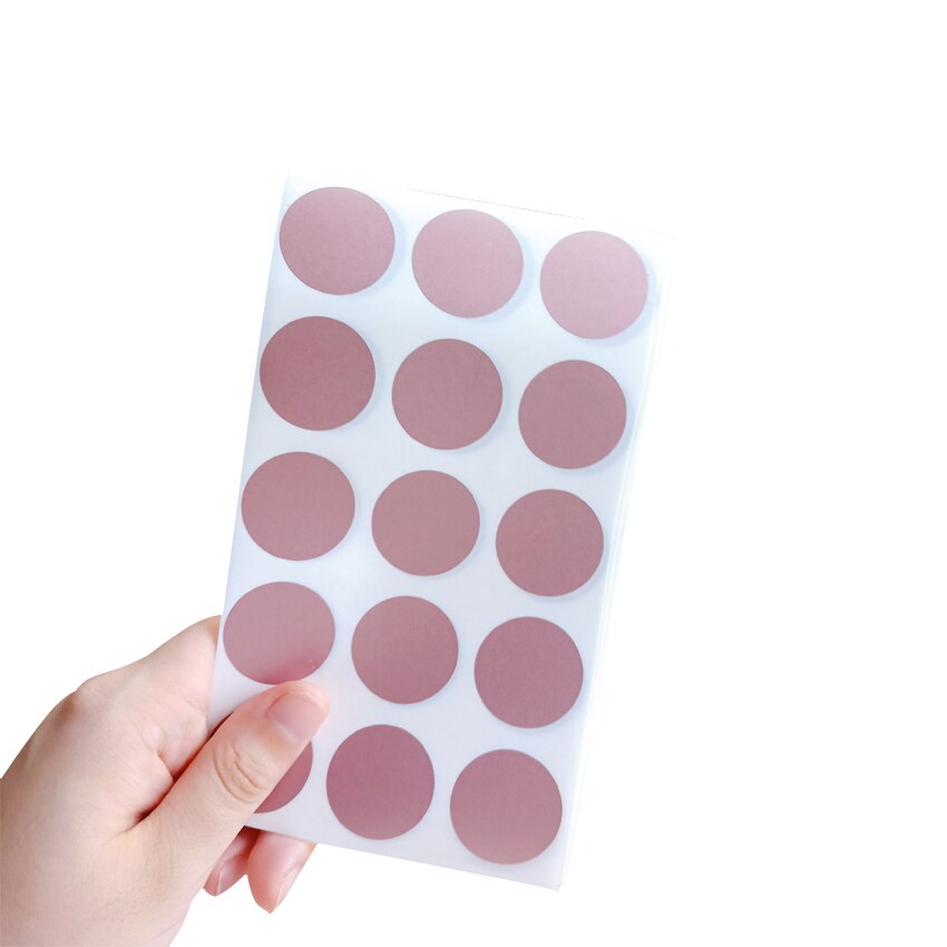 100 Stks/partij Ronde Gouden Zilver Blauw Kras Coating Leuke Stickers Diy Multifunctionele Schrapen Sticker: Rose gold