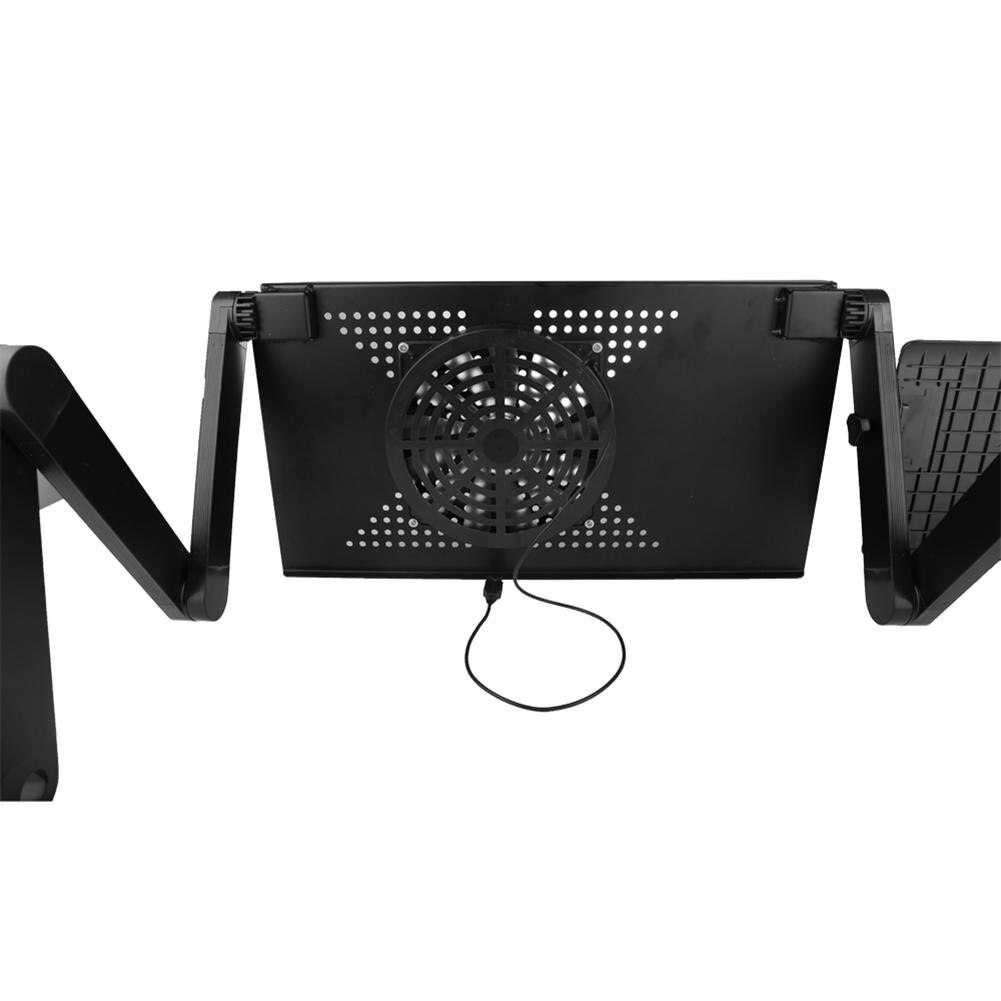Adjustable Aluminum Laptop Cooling Desk Portable TV Bed Lap desk Tray PC Table Stand Notebook Table Desk Stand With Mouse Pad