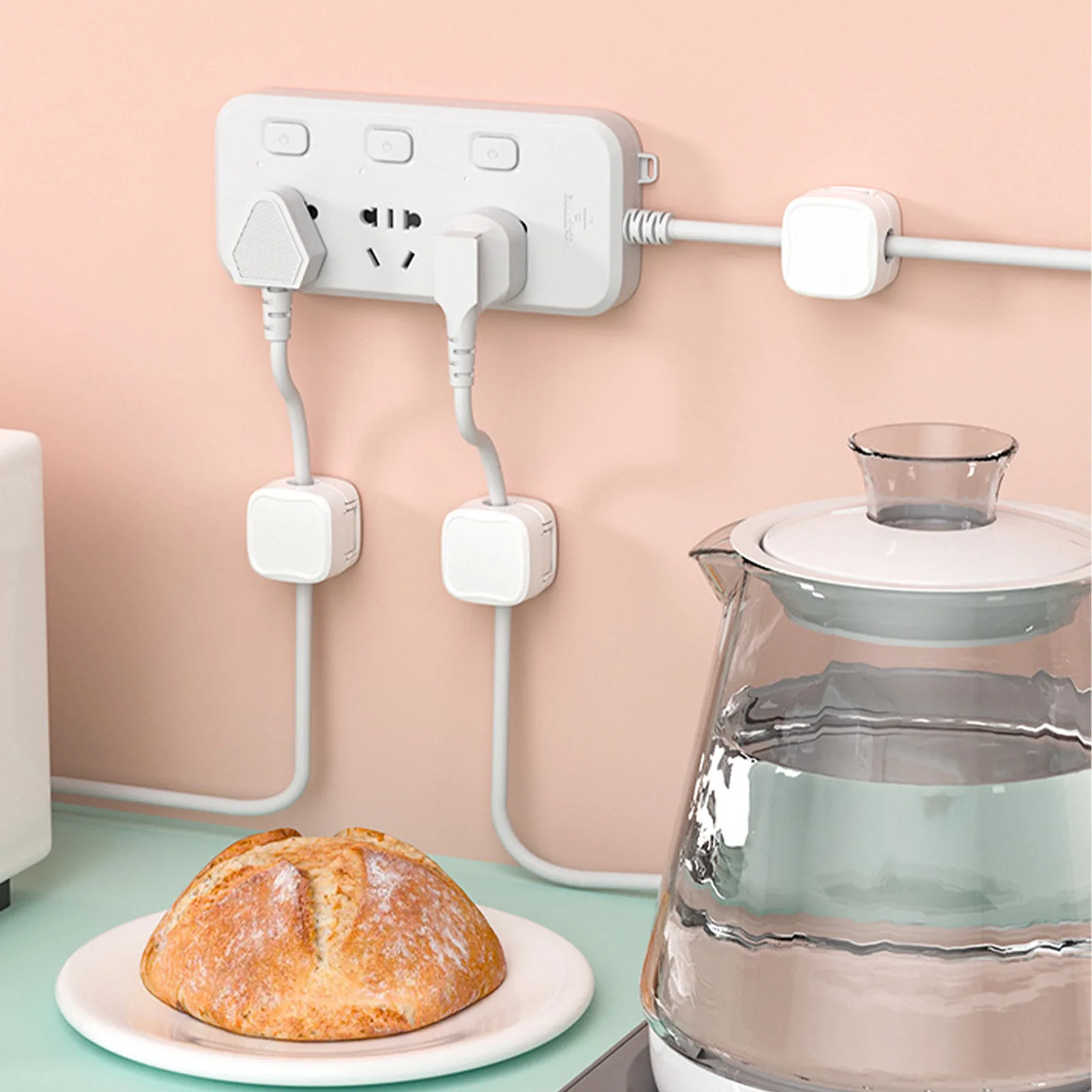 Magnetic Cable Clips Cable Organiser Adjustable Cord Holder Under Desk Organizing Cable Management Wire Organizer Holder