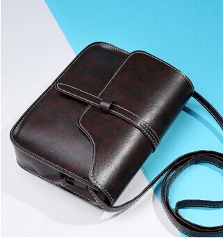 Women Messenger Bags Famous Brand Vintage Retro Women Crossbody Bag Small PU Leather Handbags Mini Travel Bags: 124 835 coffee