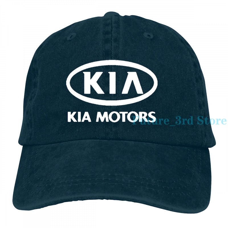 Kia Motors Baseball cap men women Trucker Hats adjustable cap: 2-Navy