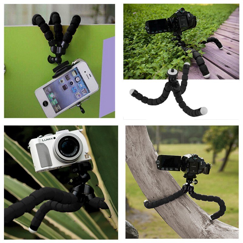 Anjirui Mini Flexibele Draagbare Spons Octopus Statief Flexibele Voor Gopro Slr Dslr Dv Camera Kleine Camera Telefoon Houder Stand