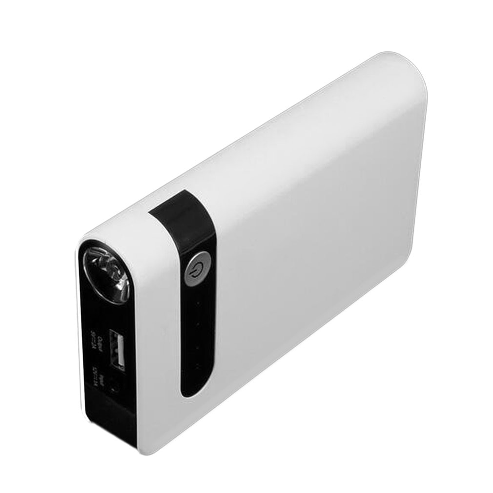 CY-17 12V Large Capacity Car Jump Starter White Mobile Power Mini Multifunctional Starter Portable LED Lighting Car Accessories