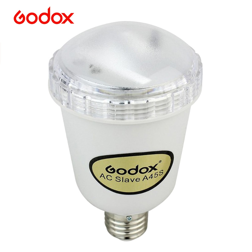 Godox a45s studio e27 parafuso ac escravo estúdio flash strobe lâmpada 220 v
