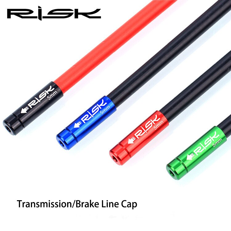 Risico 10 stks/doos Fiets Rem/Versnellingskabel Cap Alumium MTB Racefiets Derailleur Liner Tops Fiets Rem Versnellingskabel end Cap