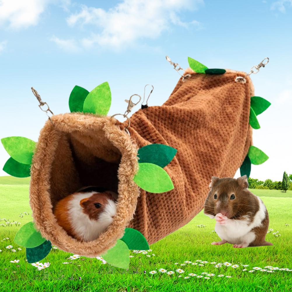Amaca per criceti ampio spazio letto sospeso criceto caldo cavie tunnel per dormire casa calda nido di cotone per pappagallo