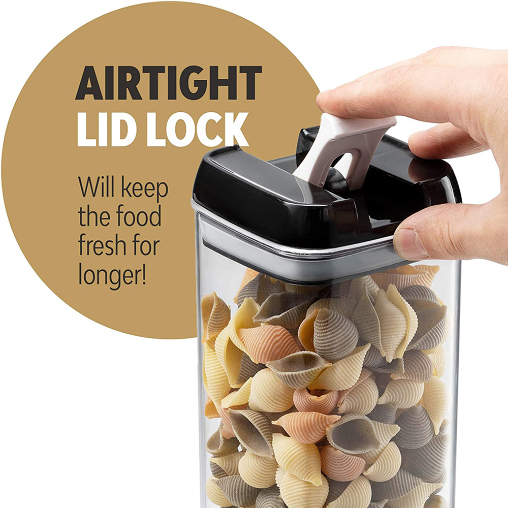Airtight Plastic Storage Container,Cans for Bulk Cereals,Refrigerator Food Container Kitchen Multigrain Sealed Storage Jar