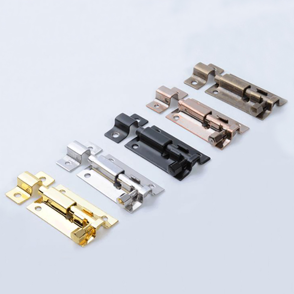 Verrou de porte en acier inoxydable de 1.5/2/3/4 pouces, solide, coulissant, loquet à loquet, agrafes, quincaillerie de porte de sécurité
