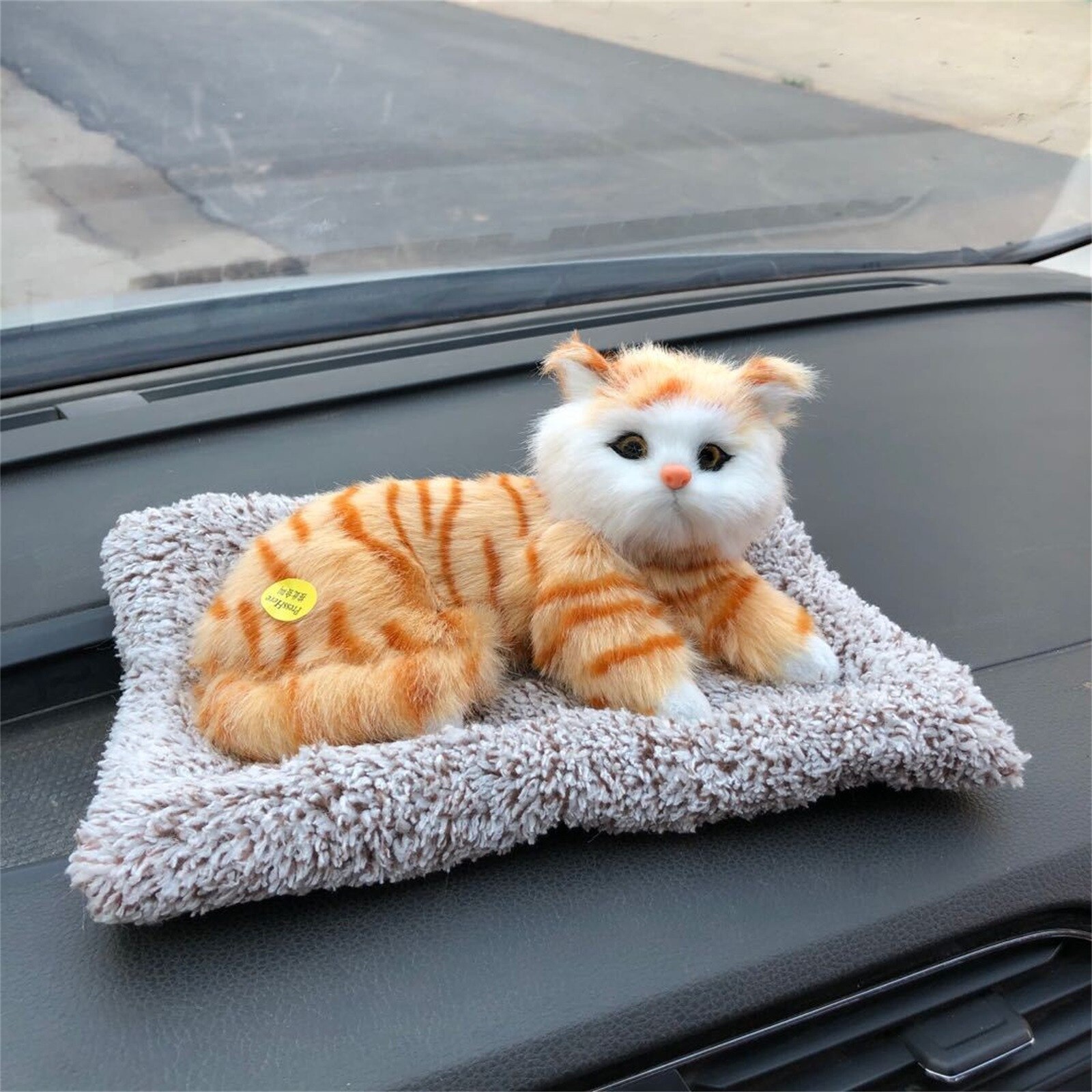 Thuis Auto Luchtzuiverende Pop Simulatie Slapen Kat Actieve Kool Pop Bamboe Houtskool Geur Eliminator Luchtzuiverende Pop: E