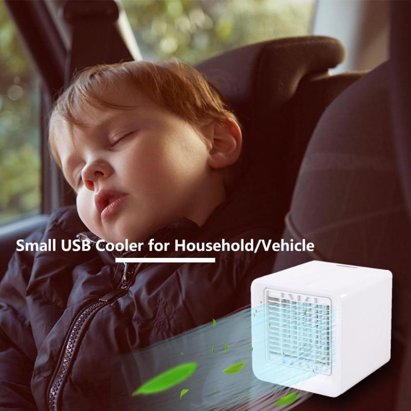 150ML Mini USB Cooler Air Conditioner Humidifier Purifier Air Cooling Fan 3 Speed Air Cooler Summer Car Air Cooler Fan