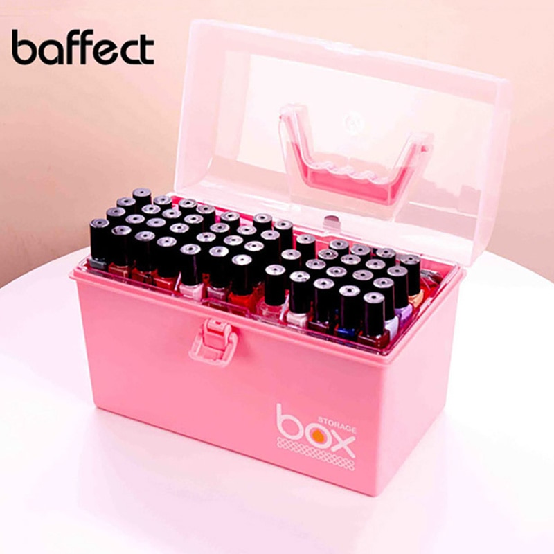 Plastic Multifunctionele Make Storage Box Nail Polis Organizer Lipstick Houder Rack Cosmetische Manicure Toolbox Plank Container