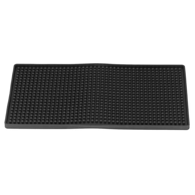 Large Bar Mat Bar Mat Durable Odorless for Bar for Office for Home: black