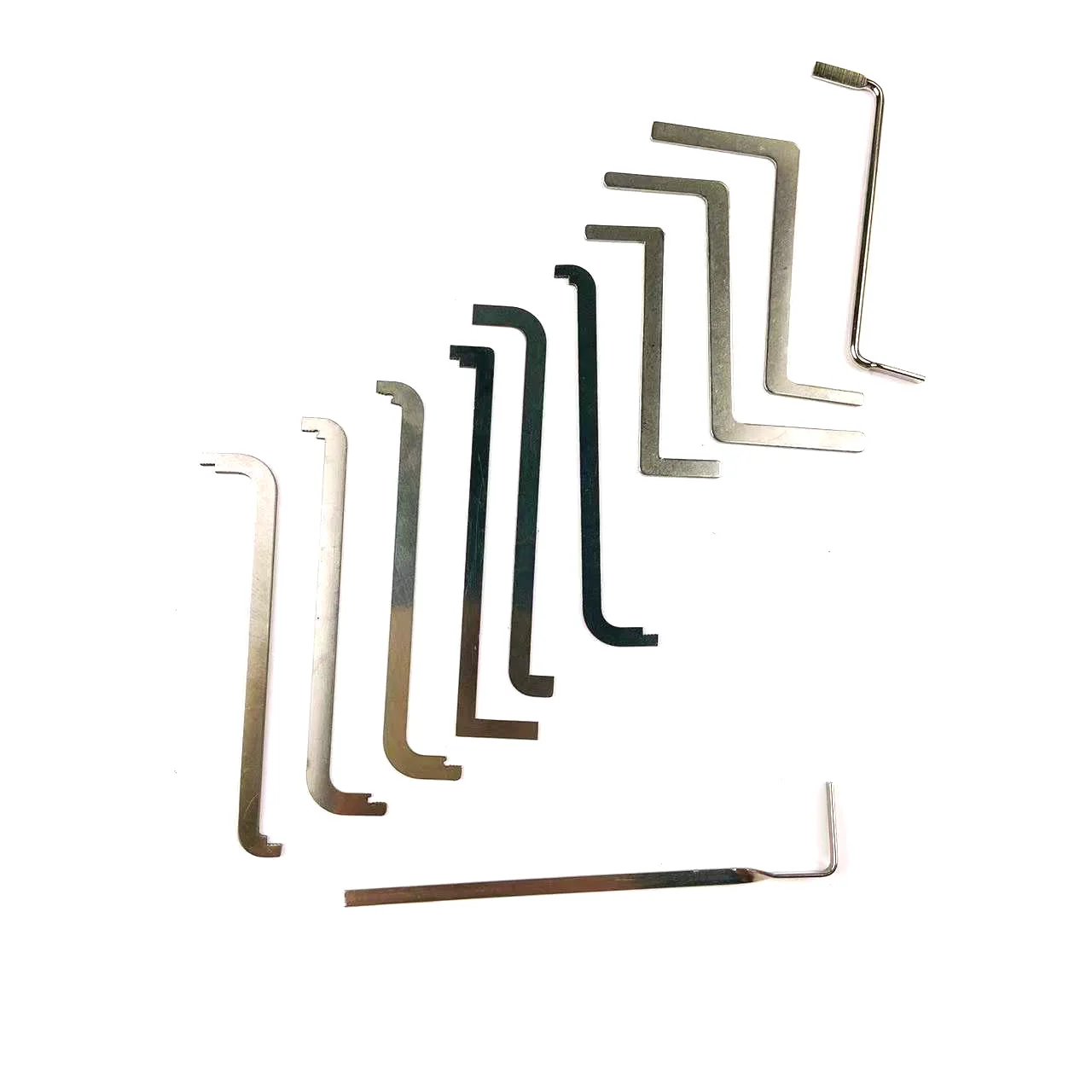 6 pieces/11 pieces Lock Tension Wrench ,Replacement Turning Tool Locksmith Pick Tool: Gold