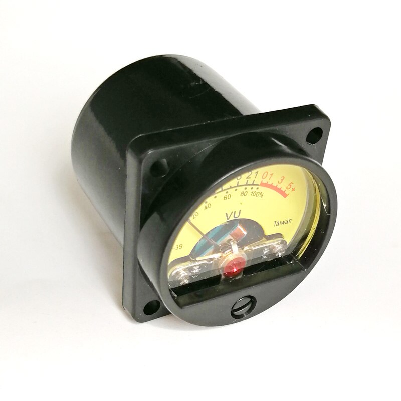 Amplificador de 35mm, medidor de nivel VU, Audio DB, placa de controlador de volumen de Audio con retroiluminación amarilla