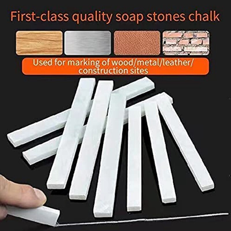 14 Pcs Soapstone Pencil, Soapstone Pen, Flat Soapstone Markers, Soapstones Chalks, Welders Textile Marking Tools