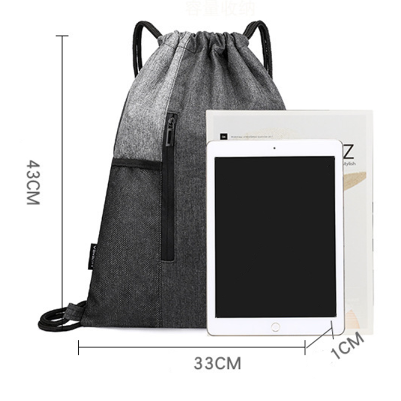 Mochila ligera con cordón, informal Unisex, mochila deportiva con cuerda, mochilas escolares, bolsas de playa de viaje para hombres y mujeres