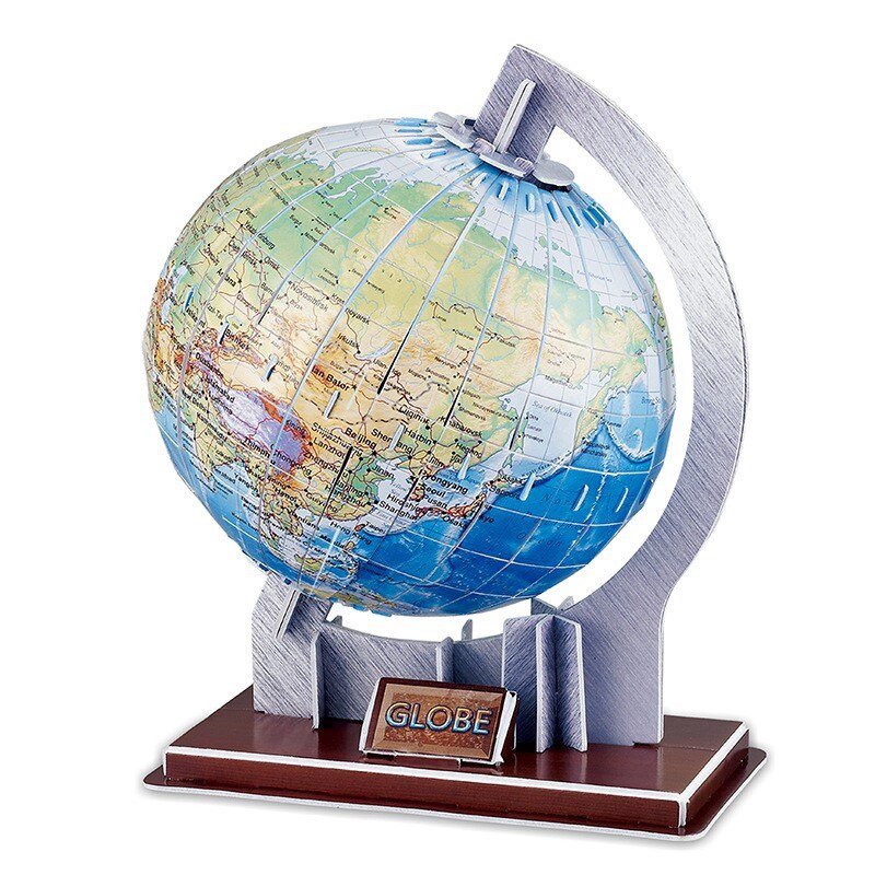 Globe World Map 3D Puzzel Papier Model Astronomie Leren Speelgoed Voor Kinderen Kids Educatief Diy Aarde Cognitie Puzzels