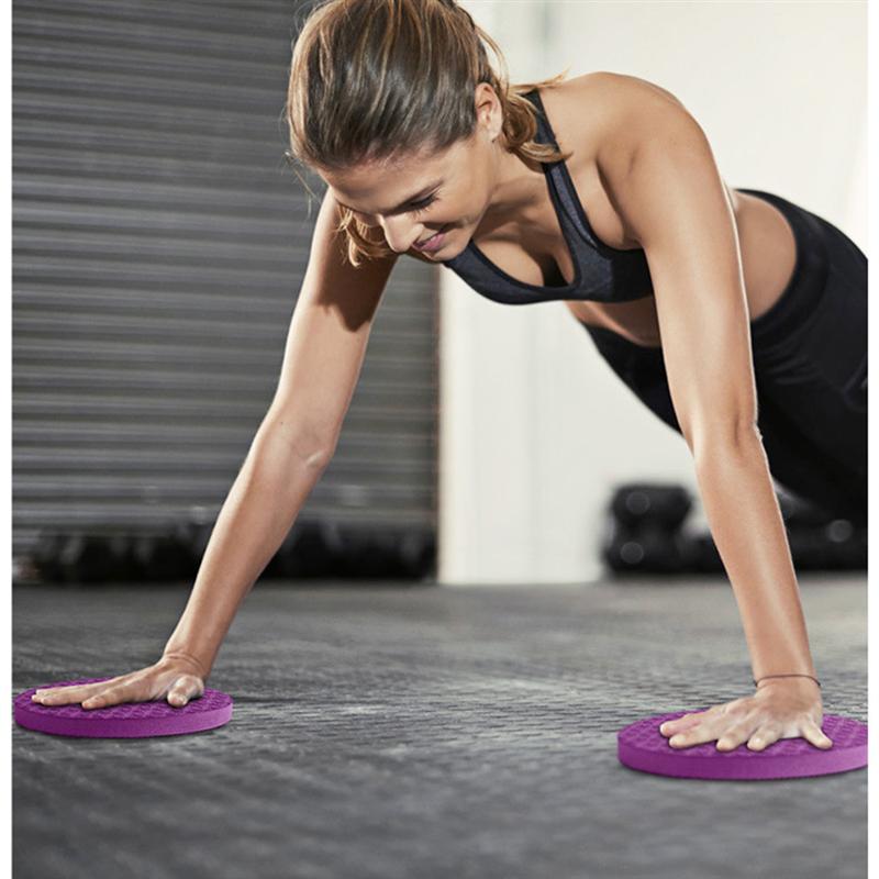 2 Pcs cuscinetti di supporto per Yoga rotondi addensare comodi gomitiere per gomiti protezione per l&#39;equilibrio sportivo Pilates cuscinetti di supporto per allenamento (scuro