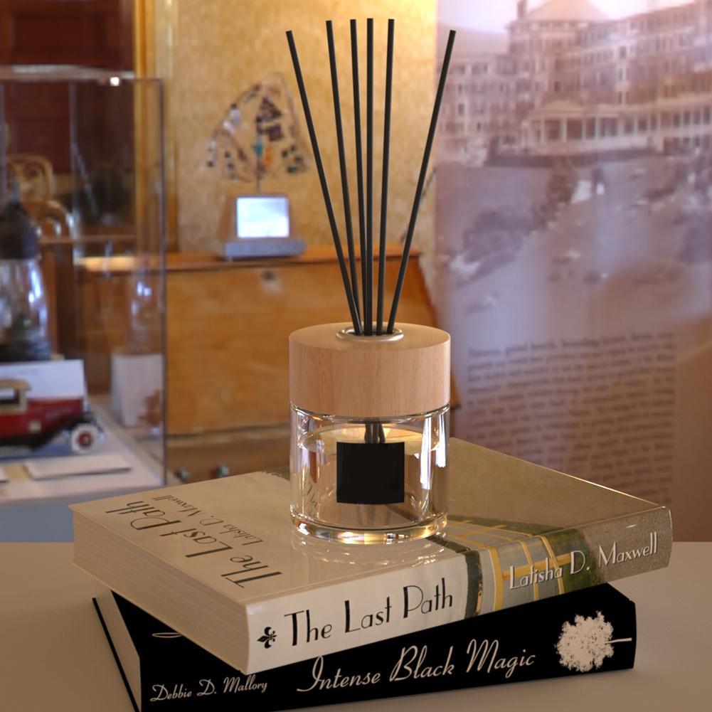 Diffuseur d'huiles essentielles en rotin noir, bâtonnets de remplacement pour aromathérapie, 3mm, 6 pièces, 20cm