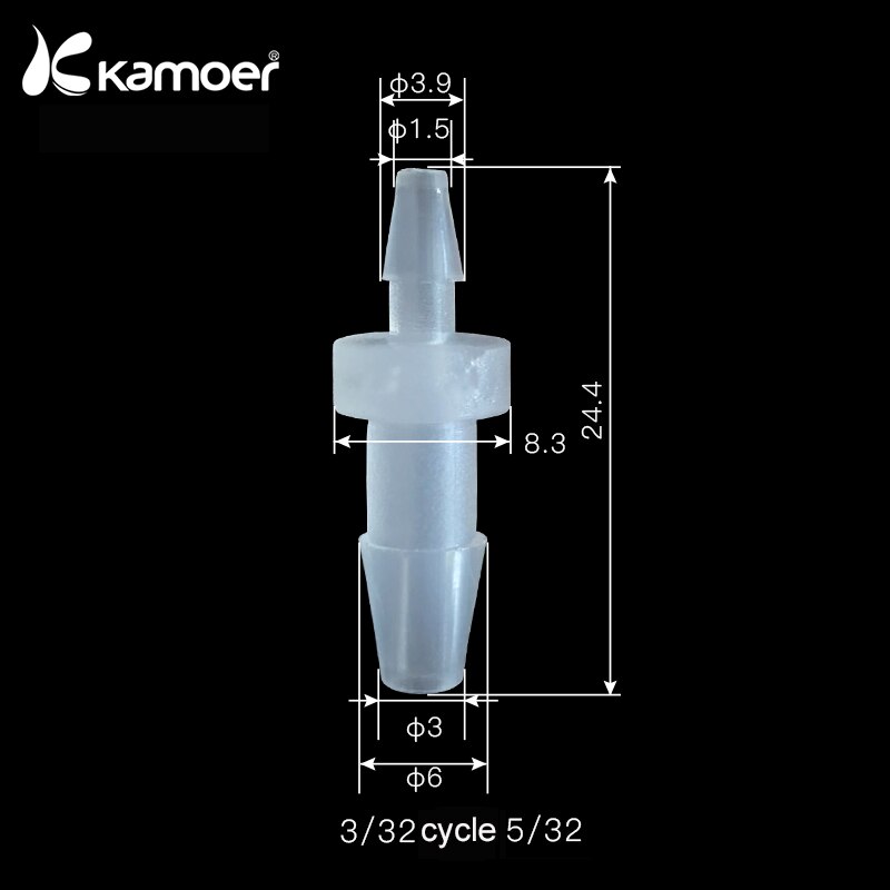 Kamoer kunststoff rohr anschluss für peristaltische flüssigkeit pumpe, 10 stück in einem paket: 3-32-5-32