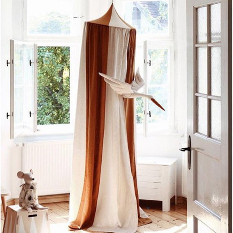 Baby Bett Vorhang freundlicher Zimmer Krippe Netz Baumwolle Hing Kuppel Neugeborenen Bett Zelt