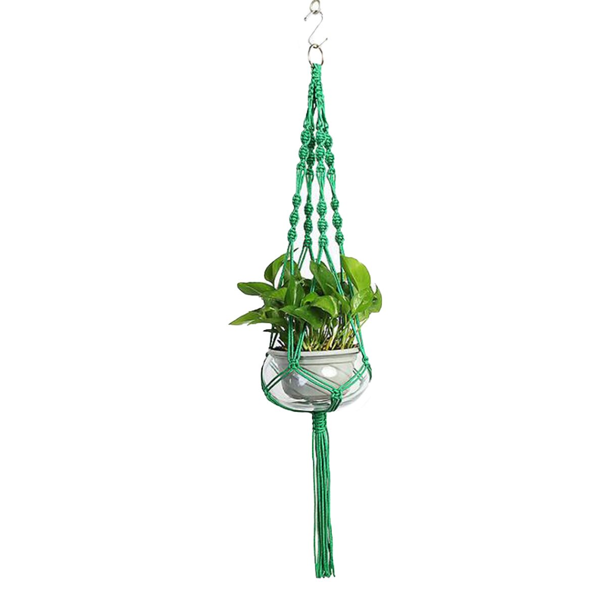 Offres spéciales fait main macramé plante cintre macramé plante cintre pour jardin plante plateau tenture murale panier maison et jardin outils: green