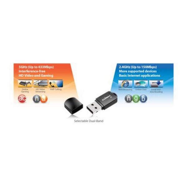 Mini USB adaptateur Wi-Fi Edimax EW-7811UTC USB 2.0