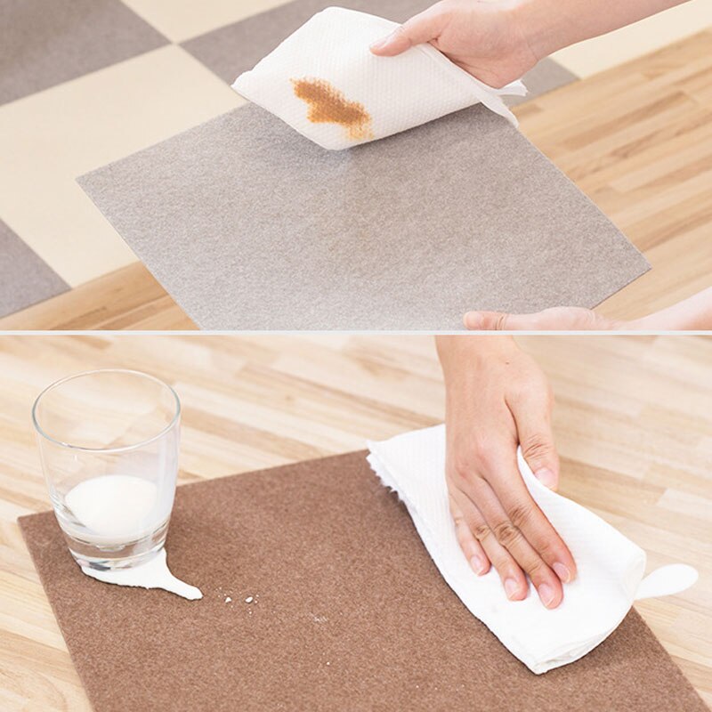Adsorption Splicing Carpet waterproof Non-slip Home Rugs Living Room Bedroom Ultra-thin Mute Carpets Square Floor Mat Cutable